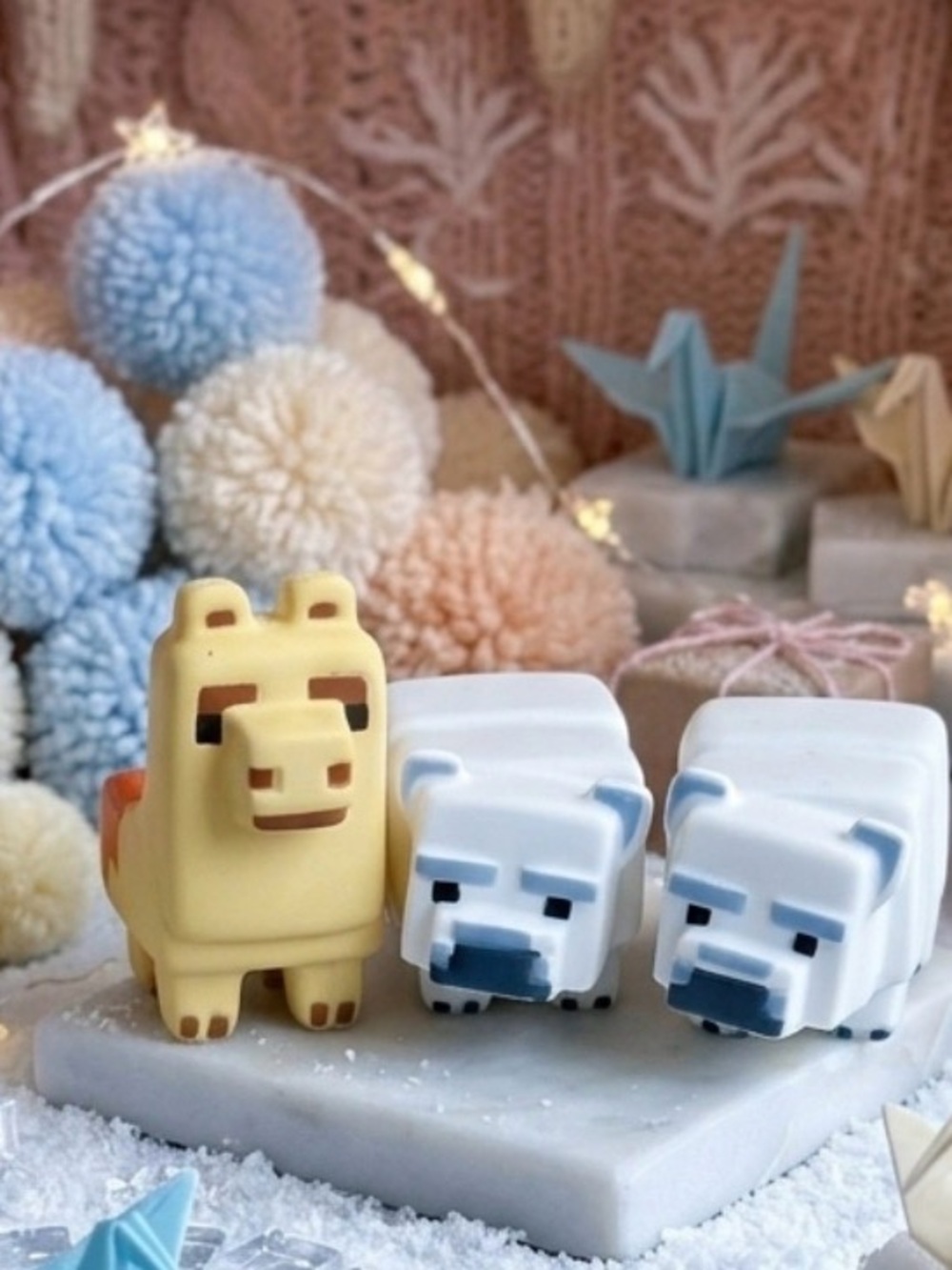 🦙 Minecraft Squish Me Series 1 Llama and 2 Polar Bears 🐻❄️